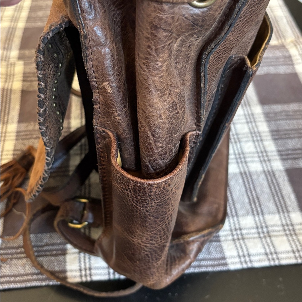 Patricia Nash Jovanna Western distressed leather Backpack - Picture 10 of 14